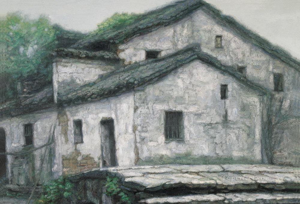 中国の故郷の風景油絵